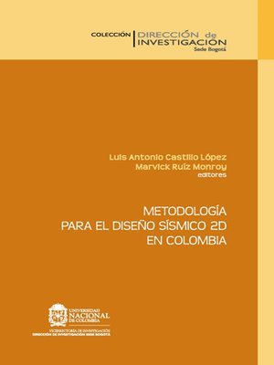 cover image of Metodología para el diseño sísmico 2D en Colombia